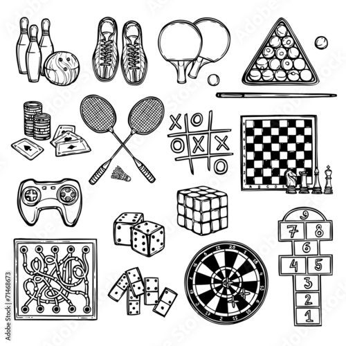 Game sketch icons