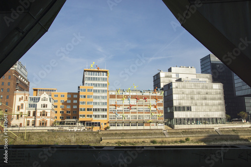 Gebäude im Medienhafen Düsseldorf, NRW, Deutschland photo