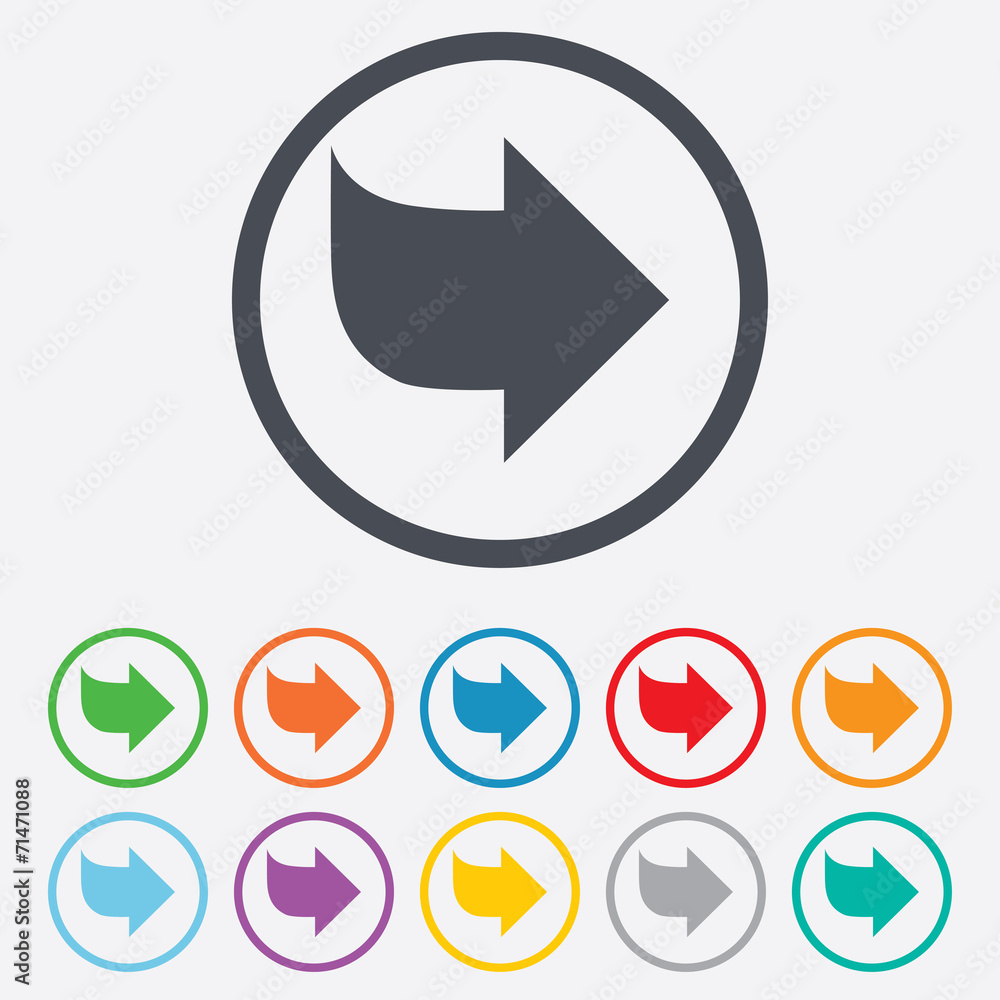 Arrow sign icon. Next button. Navigation symbol Arrow sign icon. Next button. Navigation symbol