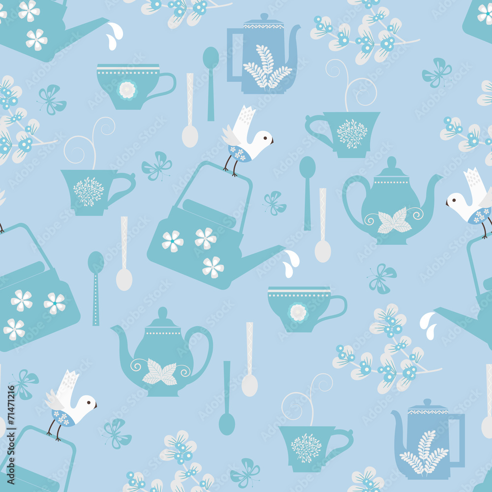Seamless pattern with dish Seamless pattern with dish
