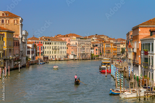 view of the Grand Canal in Venice Italy