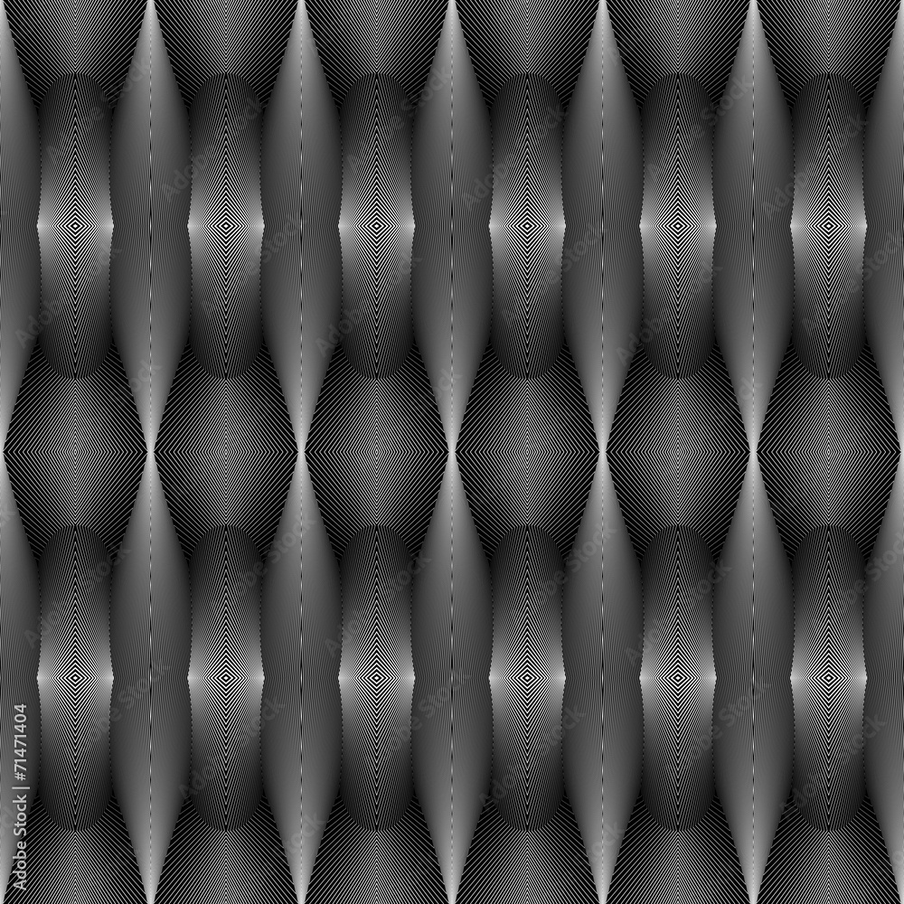 Obraz premium Design seamless monochrome convex pattern