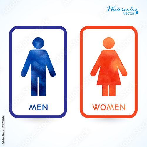 signs - toilet, changing room, male, female, wc