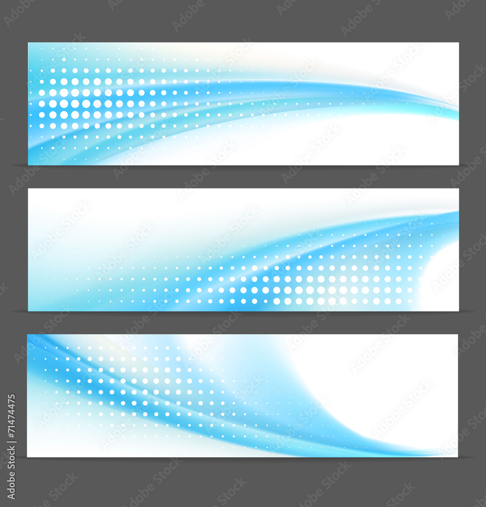 Fototapeta premium Abstract vector background banners