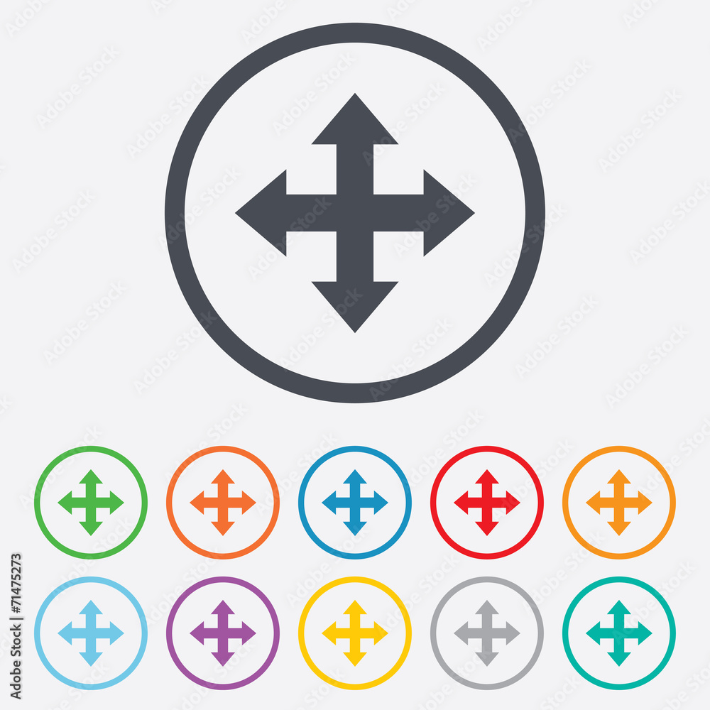 Fullscreen sign icon. Arrows symbol. Fullscreen sign icon. Arrows symbol.