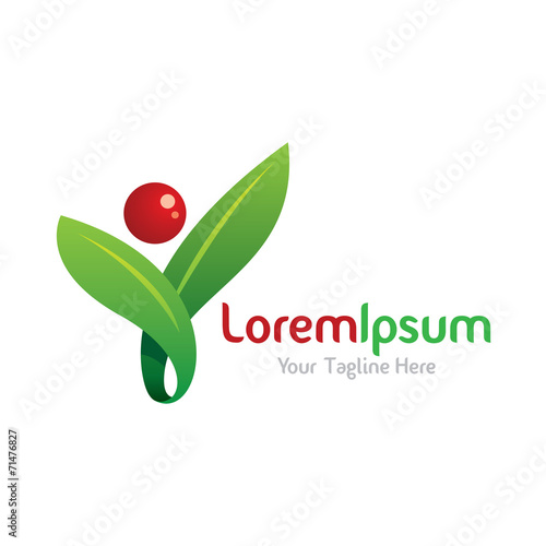 Shape your environment green icon simple elements logo