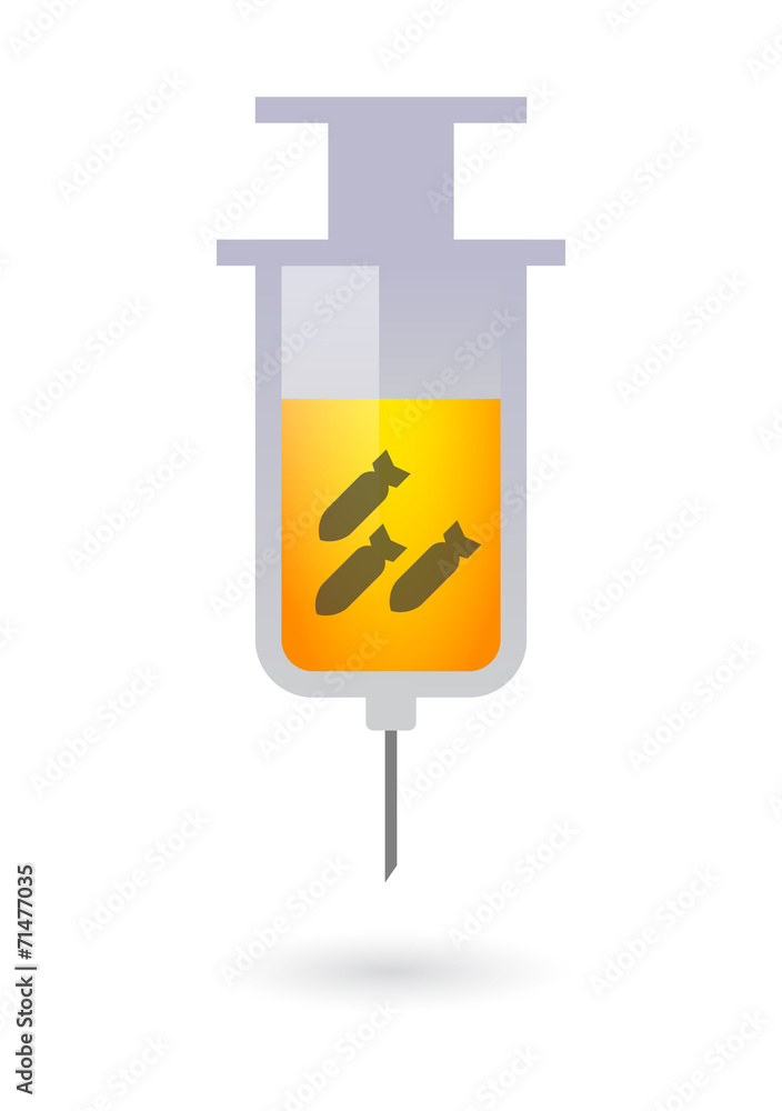 Syringe with a bunch of bombs Syringe with a bunch of bombs