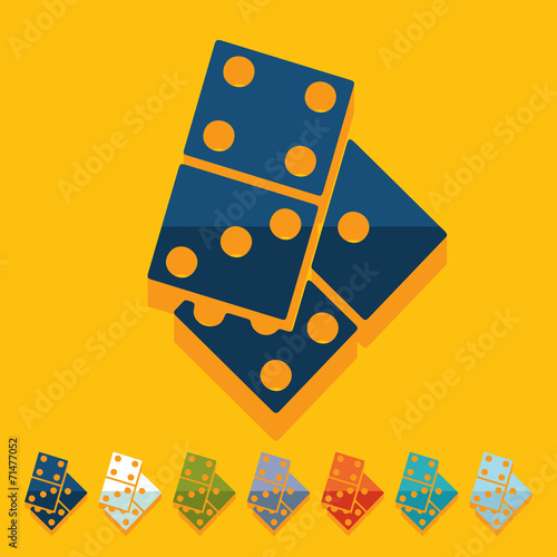 Flat design: domino