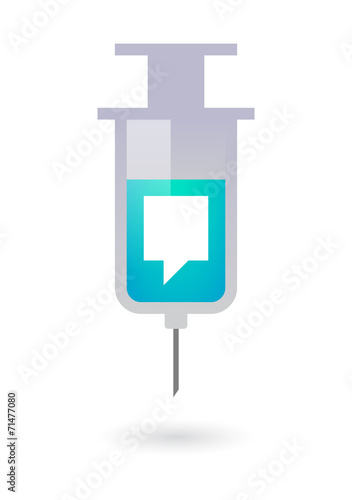 Syringe with a tooltip