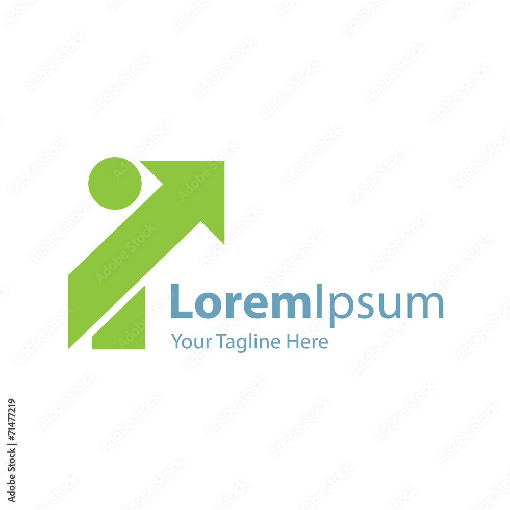Success direction green arrow icon simple elements logo Success direction green arrow icon simple elements logo
