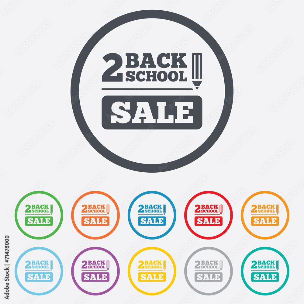 Back to school sign icon. Back 2 school symbol. Back to school sign icon. Back 2 school symbol.