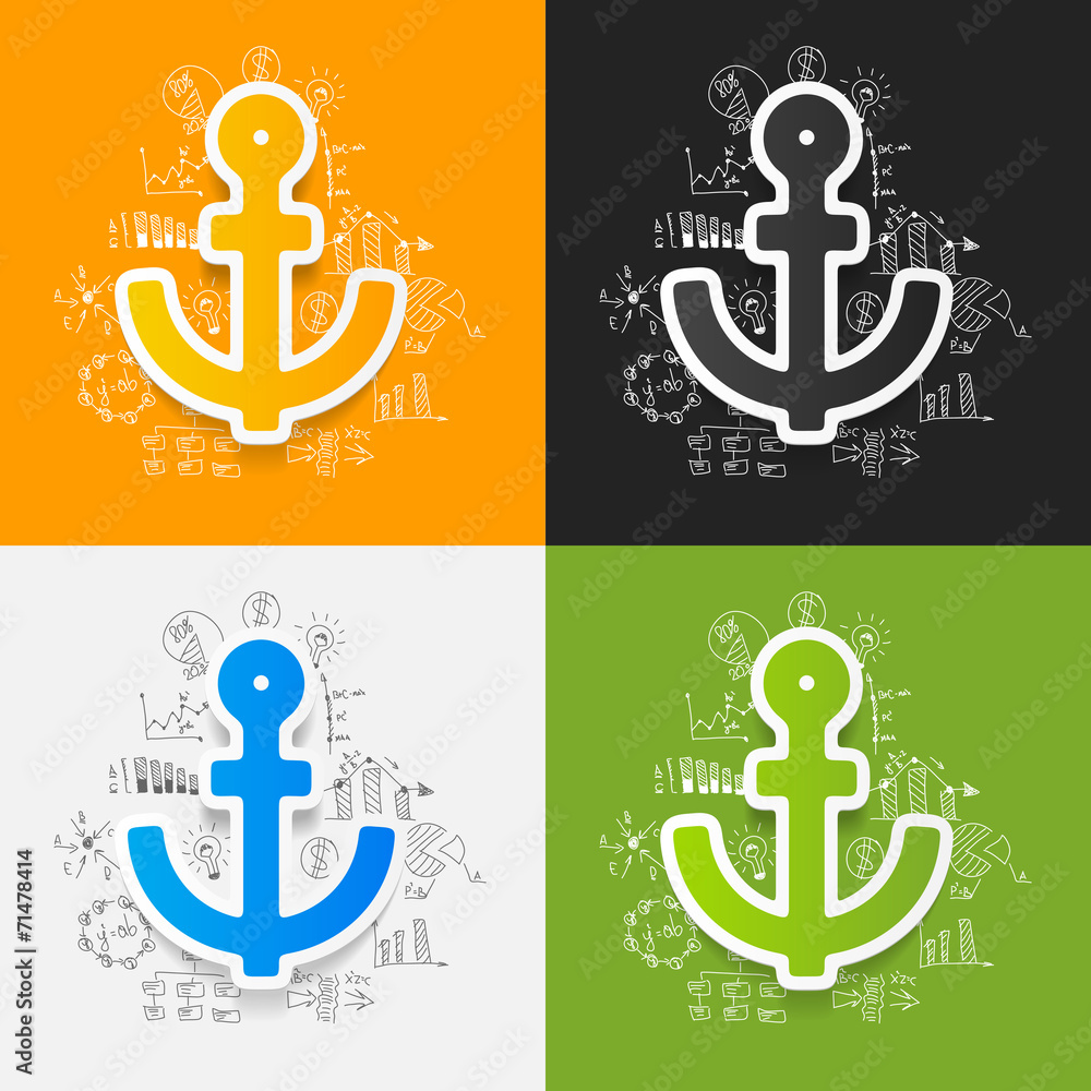 Drawing business formulas: anchor Drawing business formulas: anchor