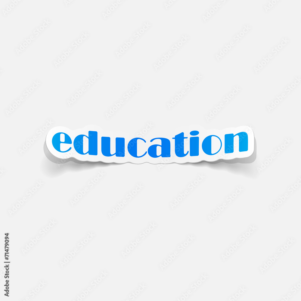 realistic design element: education realistic design element: education