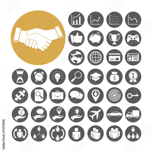 Business Icon set vector illustration