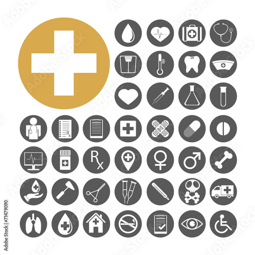 Medical Icon set vector illustration