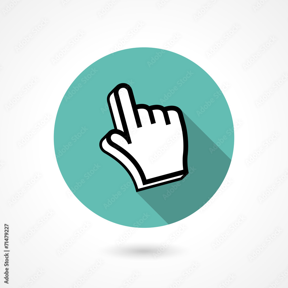 Obraz premium pointing finger icon