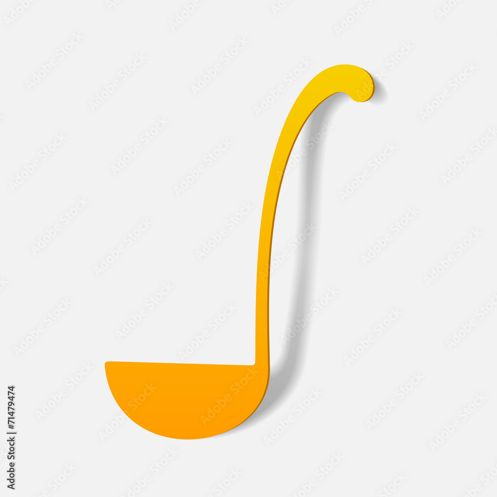 Obraz premium realistic design element: ladle