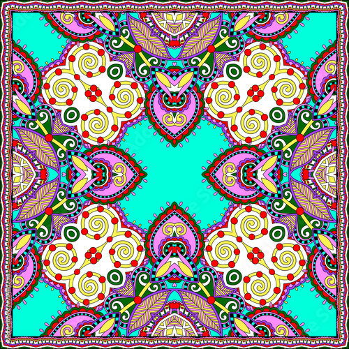 Traditional ornamental floral paisley bandanna