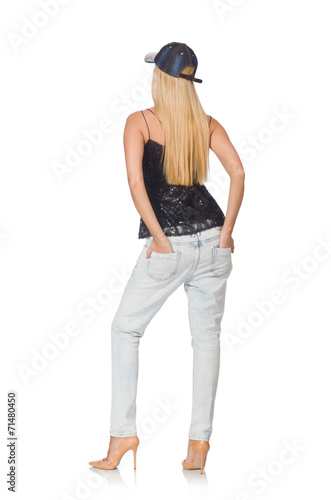 Woman in fashion clothing concept