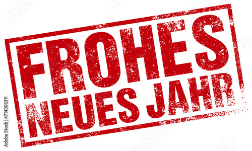 frohes neues jahr stempel