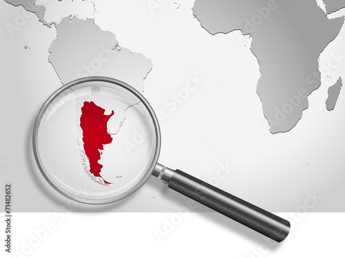 Landkarte *** Südamerika Argentinien