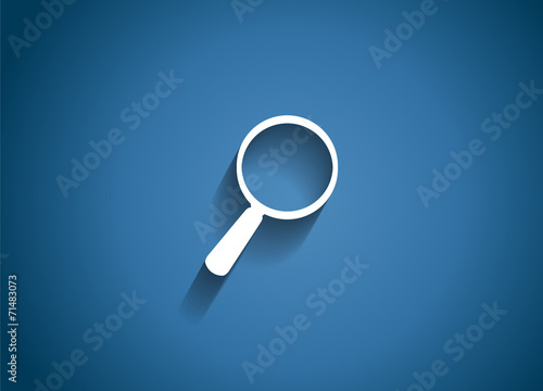 Search Glossy Icon Vector Illustration