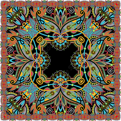 Traditional ornamental floral paisley bandanna