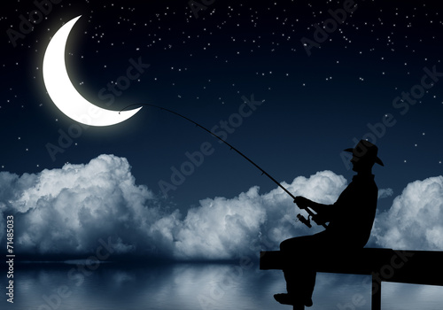 Fishing at night