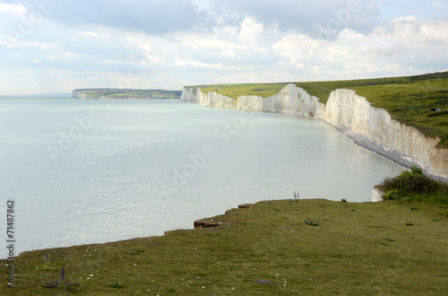 Chalk Cliffs in Sussex. England