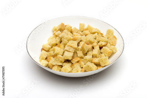 crackers on the white background