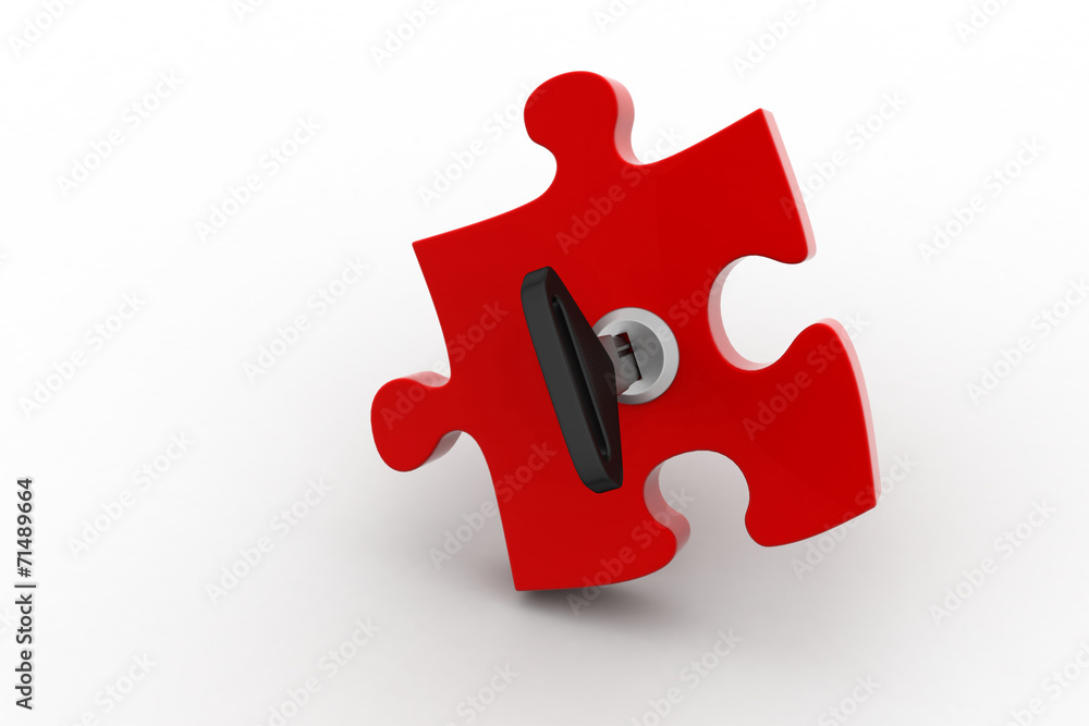 Puzzle and key Puzzle and key