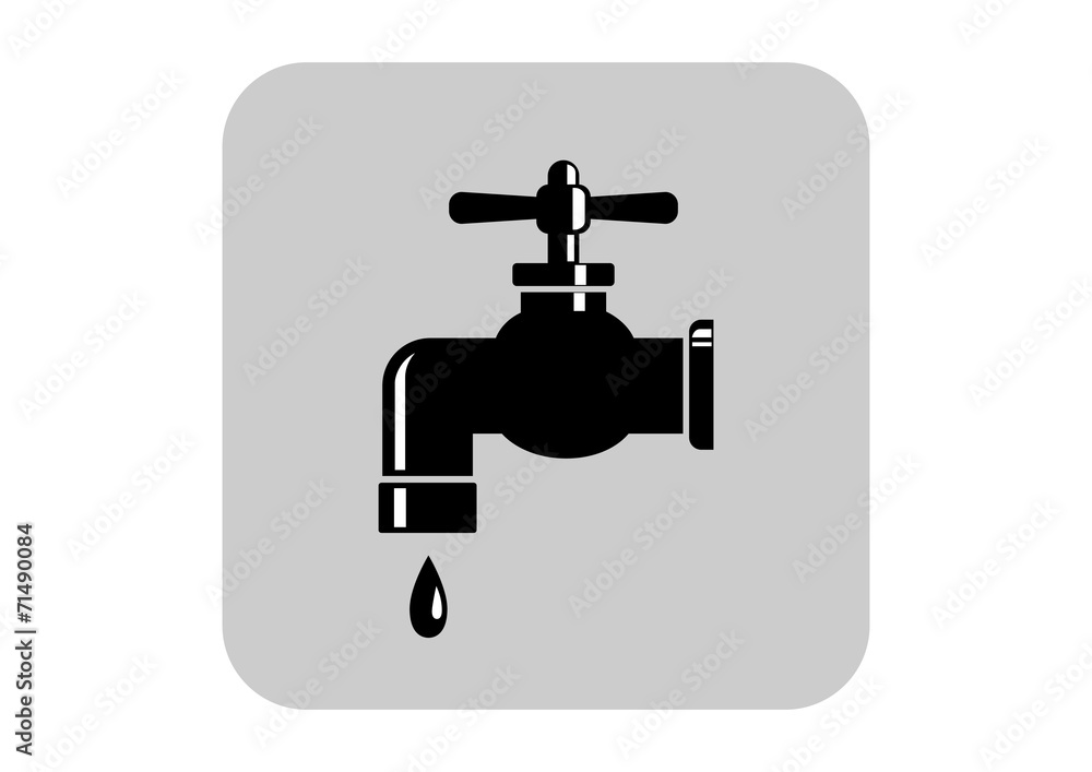 Faucet vector icon Faucet vector icon