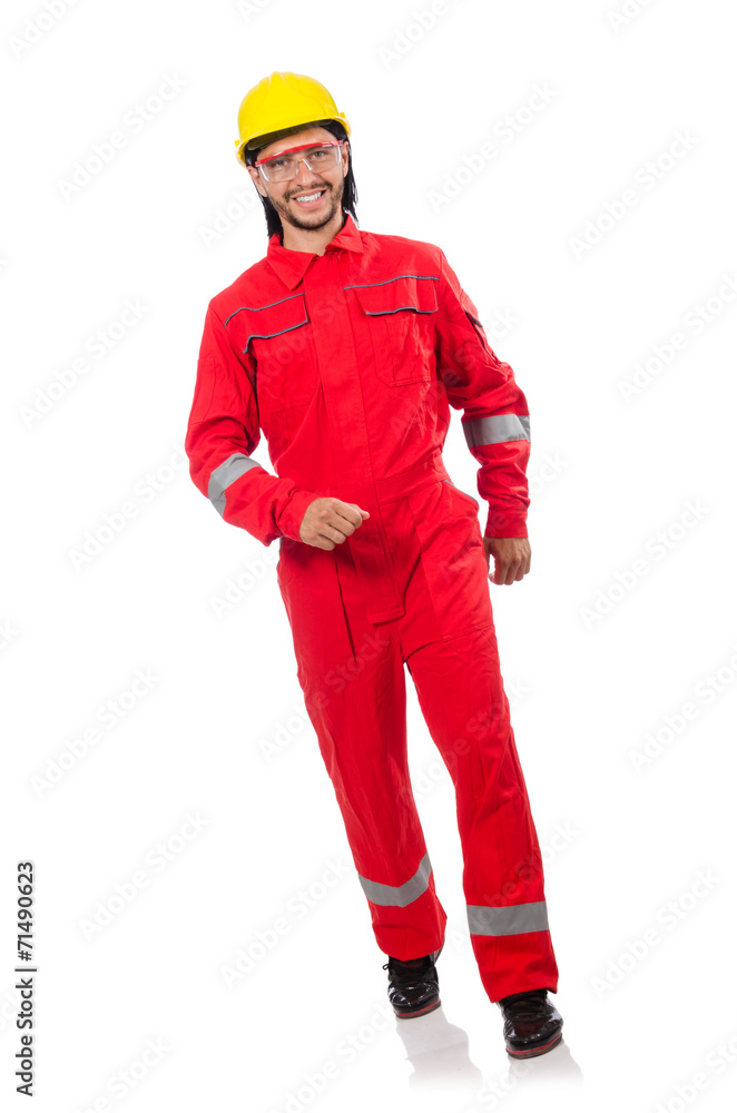 Industrial worker isolated on the white background Industrial worker isolated on the white background