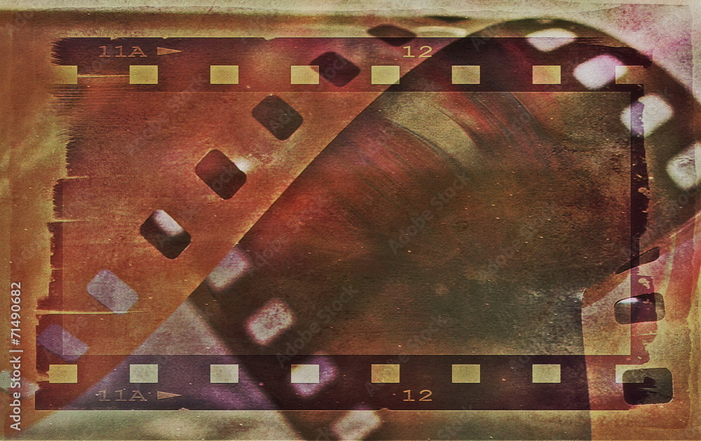 Obraz premium old grunge film strip background