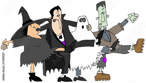 Halloween cancan