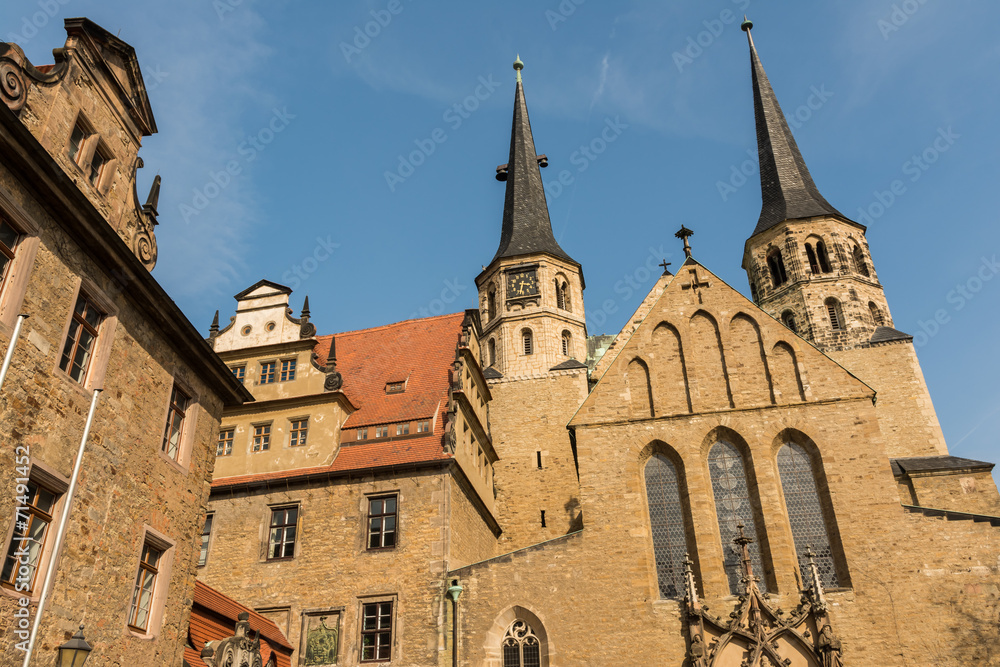 Fototapeta premium Schloss Merseburg im Frühjahr