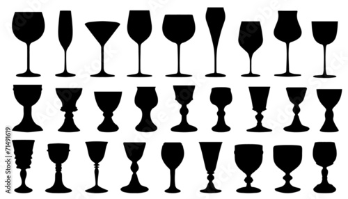 wine silhouettes