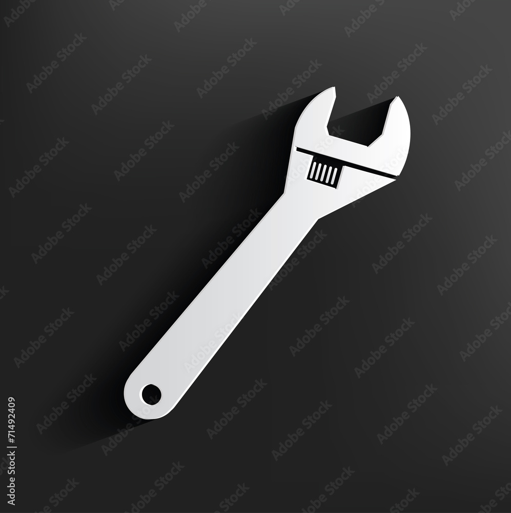 Repair symbol on black background,clean vector Repair symbol on black background,clean vector