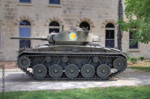 M24 Chaffee Tank. photo