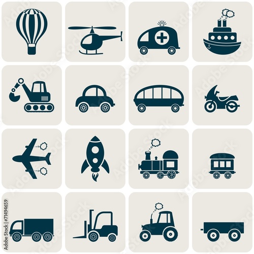 Transport icons