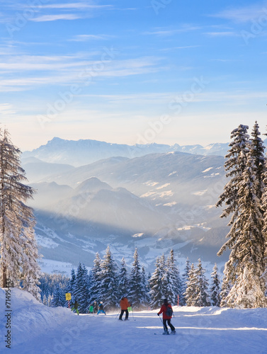 Obraz na płótnie Mountain landscape. Schladming. Austria w salonie