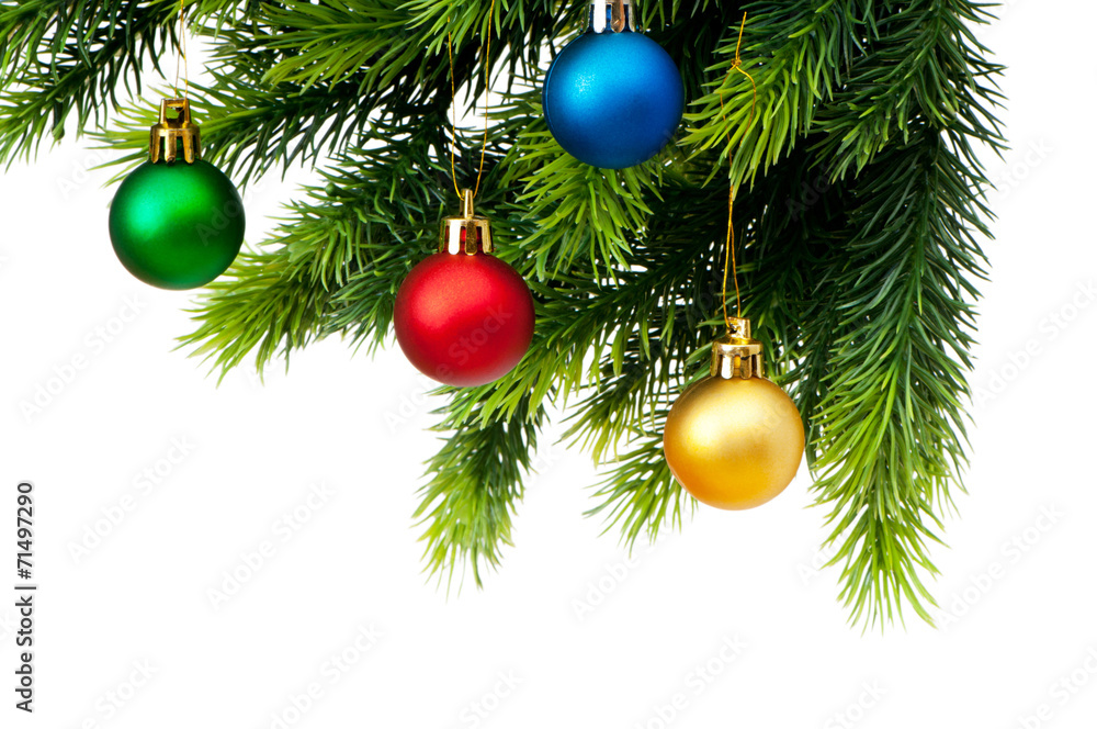 Christmas decoration isolated on the white Christmas decoration isolated on the white