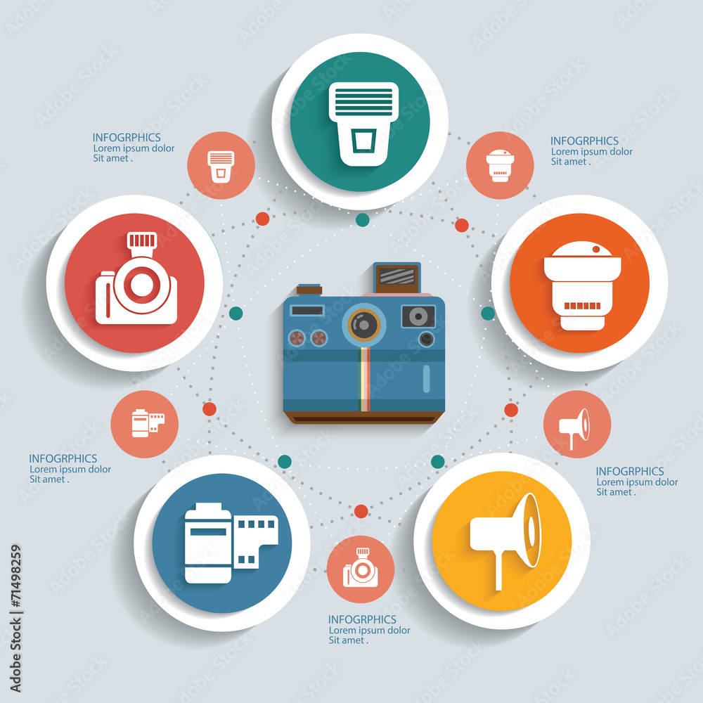 Photography concept info graphic design,clean vector Photography concept info graphic design,clean vector