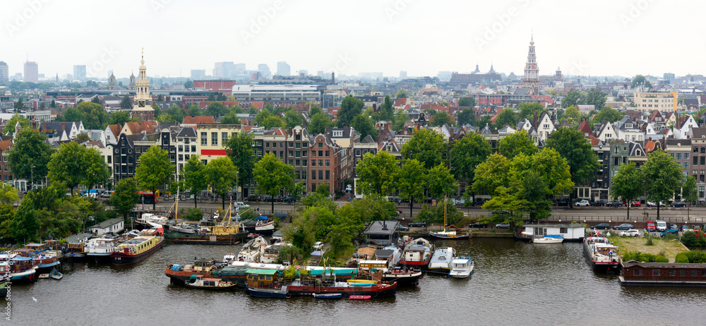 Obraz premium Old Amsterdam city