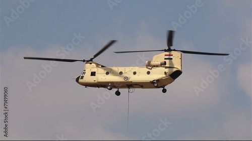 Helicopter CH-47 Chinook at the airshow in Cairo.  Egypt photo