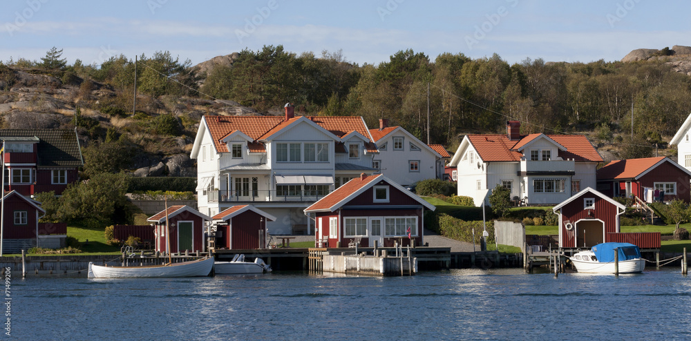 Fototapeta premium Swedish coastal village