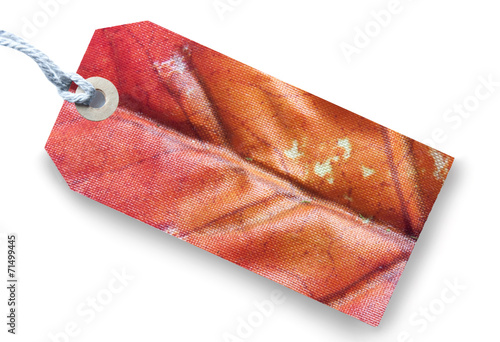 Autumn gift tag