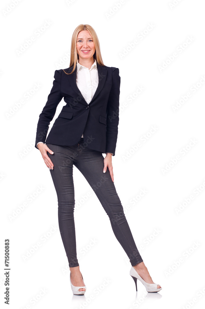 Businesswoman isolated on the white background Businesswoman isolated on the white background