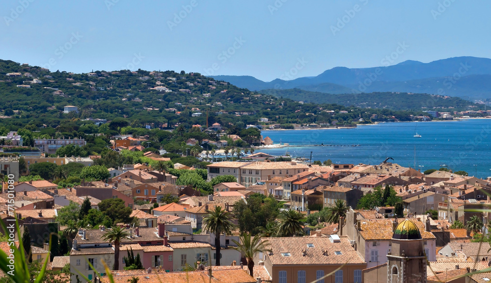 Saint Tropez - Architecture of city from above