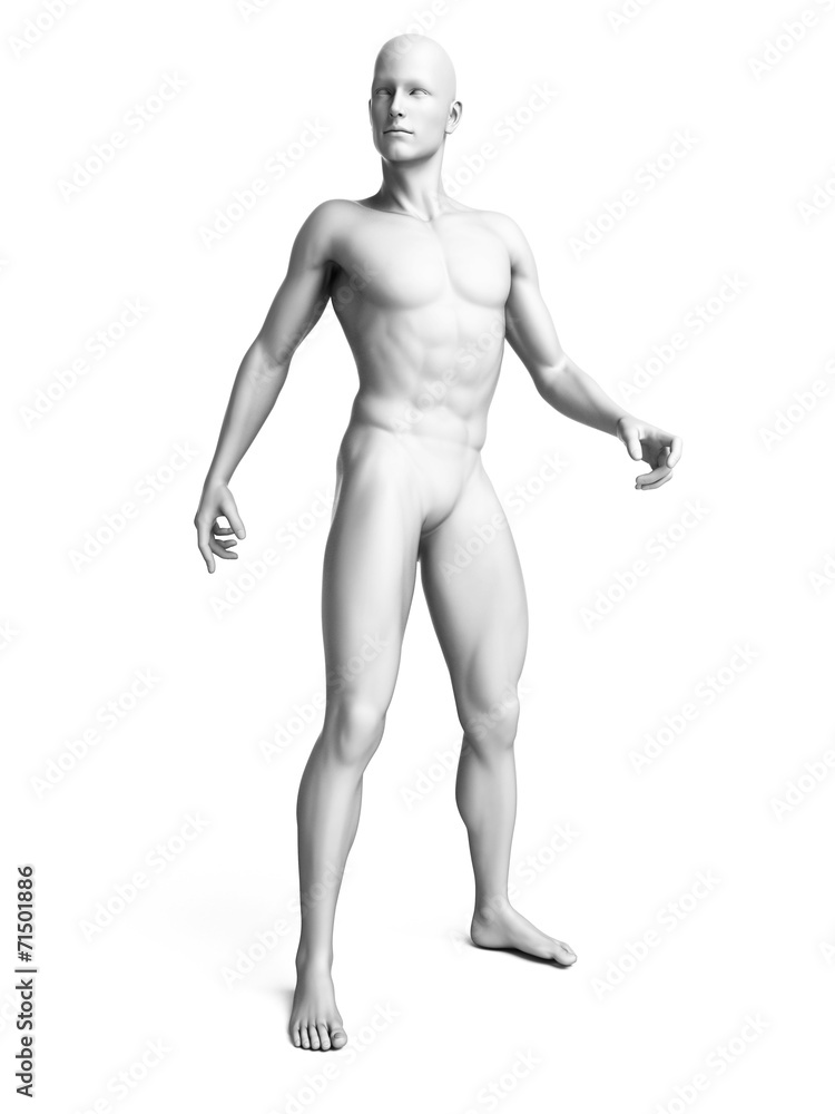 3d rendered illustration of a white man 3d rendered illustration of a white man